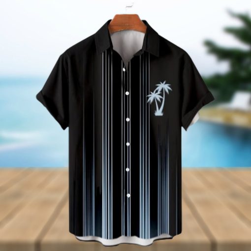 Hawaiian Stripe Coconut Short Sleeve Shirt