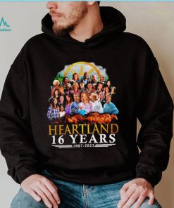 Heartland 16 years 2007 2023 signatures shirt