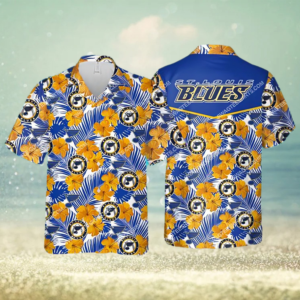 High quality] The st louis blues hockey team all over print hawaiian shirt  - Limotees