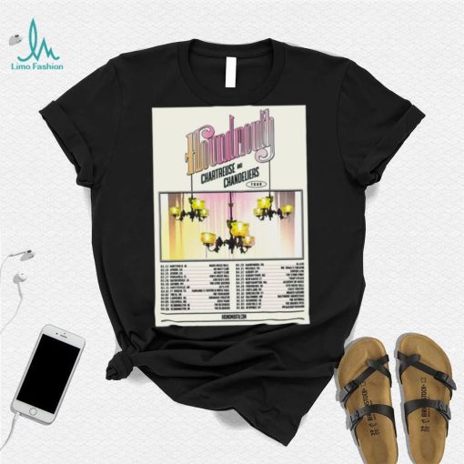 Houndmouth chartreuse and chandeliers tour 2023 t shirt