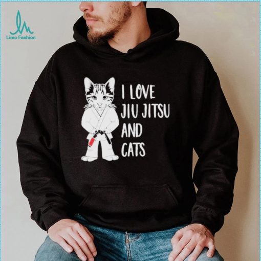 I Love Jiu Jitsu And Cats New Shirt