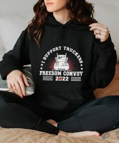 I Support Truckers Canada USA Freedom Convoy 2022 Stars T Shirt