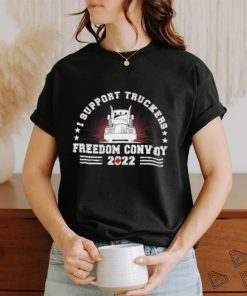 I Support Truckers Canada USA Freedom Convoy 2022 Stars T Shirt