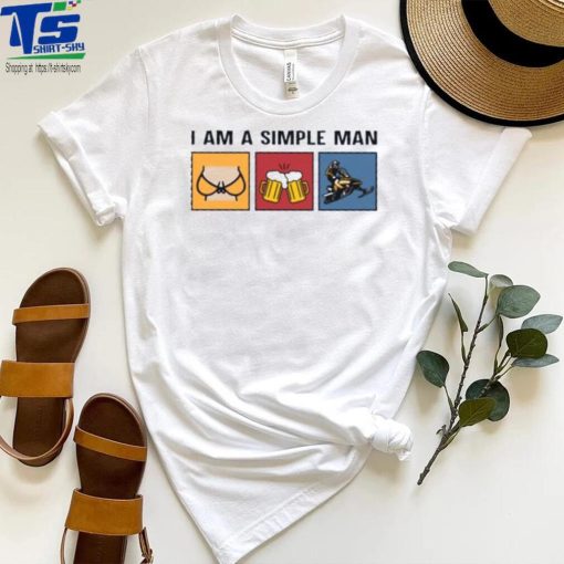 I am a simple man snowmbile beer T Shirt