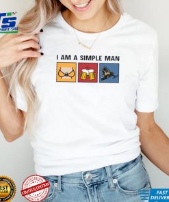 I am a simple man snowmbile beer T Shirt