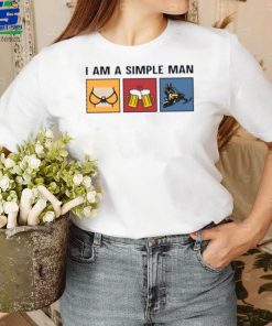 I am a simple man snowmbile beer T Shirt