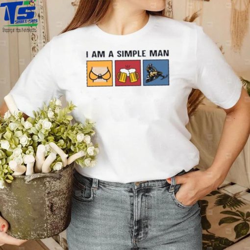 I am a simple man snowmbile beer T Shirt