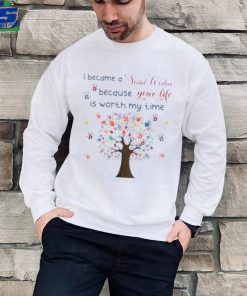 I became a social worker because your life tree hands retro T Shirt