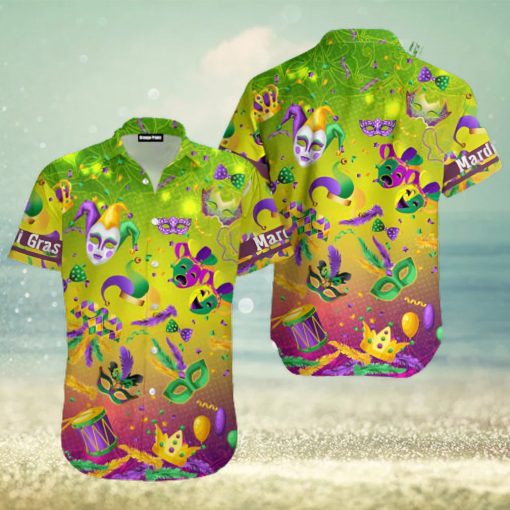 I’m Here For Mardi Gras Mask Hawaiian Shirt