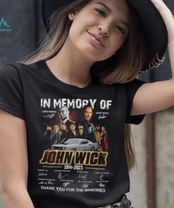 In Memory Of John Wick 2014 – 2023 Thank You For The Memories T Shirt