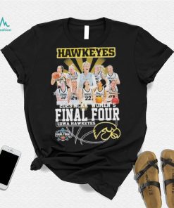 Iowa Hawkeyes 2023 NCAA Womens Final Four team member Signature Shirt shirt