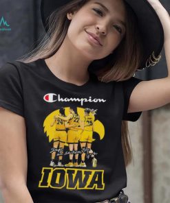 Iowa Hawkeyes Gabbie Marshall, Caitlin Clark Monika Czinano Champion signatures shirt