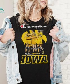 Iowa Hawkeyes Gabbie Marshall, Caitlin Clark Monika Czinano Champion signatures shirt
