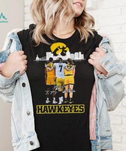 Iowa Hawkeyes Spencer Petras Caitlin Clark signatures shirt