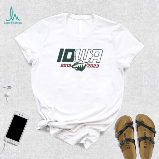 Iowa wild hockey 10 year t shirt