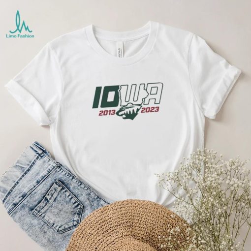 Iowa wild hockey 10 year t shirt