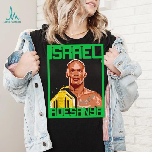 Israel Adesanya Champion pixel art shirt