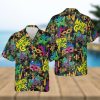 Los Angeles Angels America Flag Tropical Floral MLB Aloha Hawaiian Shirt