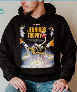 Jennings Trophy Champs Fewest Goals Against In The NHL Linus Ullmark And Jeremy Swayman poster shirt