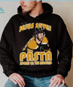 Jesus Saves Pasta Scores Tee David Pastrnak