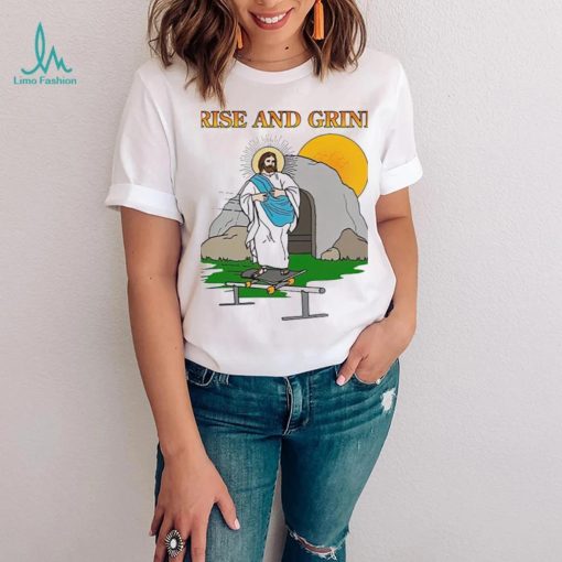 Jesus rise and grind 2023 logo t  shirt