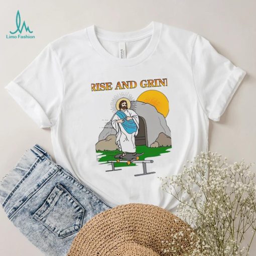 Jesus rise and grind 2023 logo t  shirt