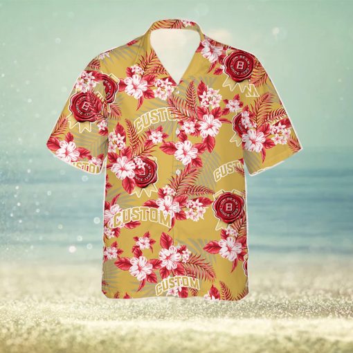 Jim Beam Hawaiian Shirt Flowers Pattern Personalized Gift For Him And Her