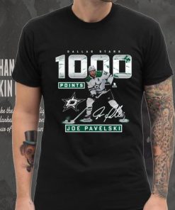 Joe Pavelski Dallas Stars 1,000 Career Points Signature Shirt