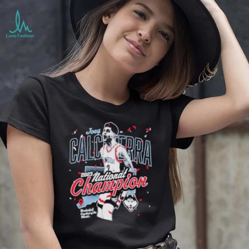 Joey Calcaterra UConn Huskies 2023 National Champion shirt