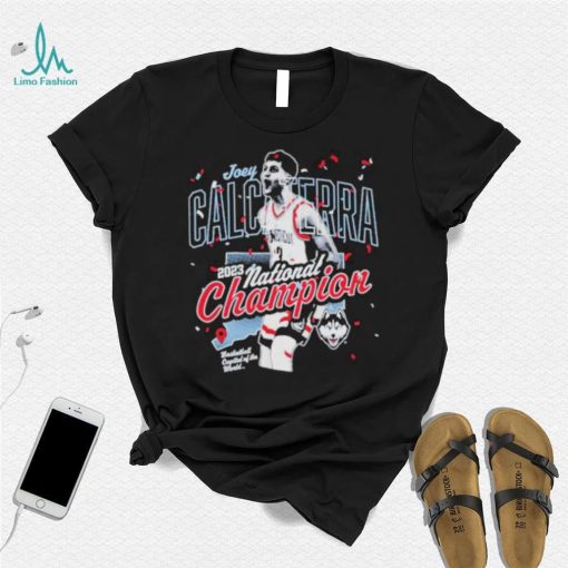 Joey Calcaterra UConn Huskies 2023 National Champion shirt