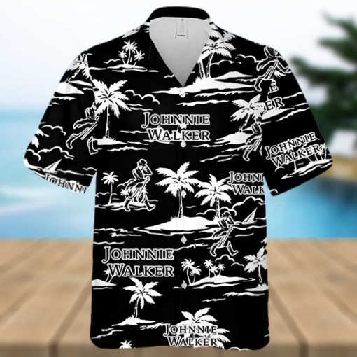 Johnnie Walker Island Palm Leaves Hawaiian Shirt