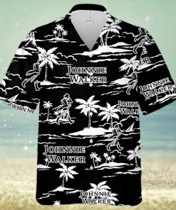 Johnnie Walker Island Palm Leaves Hawaiian Shirt