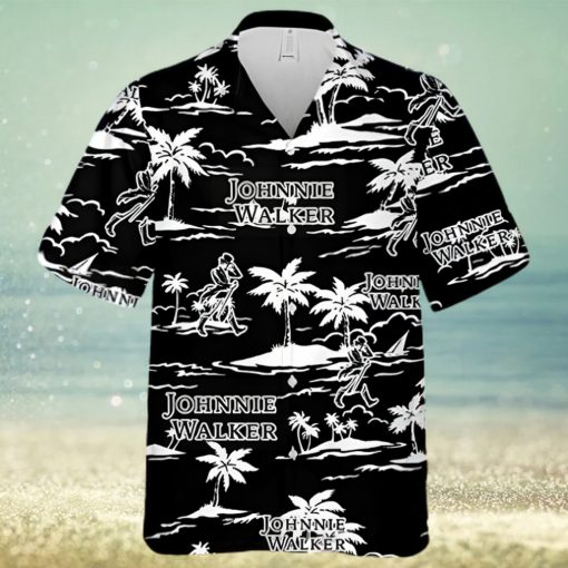 Johnnie Walker Island Palm Leaves Hawaiian Shirt