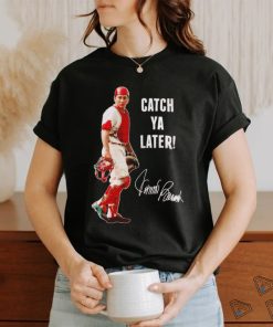 Johnny Bench Cincinnati Reds catch ya later signature art shirt