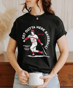 Johnny Bench Cincinnati Reds get outta here baseball signature retro shirt