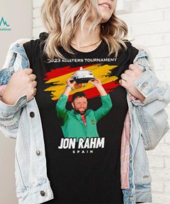 Jon Rahm 2023 Masters Tournament Champion Spain flag shirt