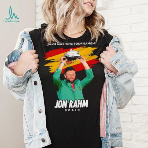 Jon Rahm 2023 Masters Tournament Champion Spain flag shirt