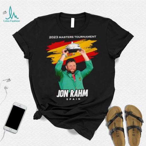 Jon Rahm 2023 Masters Tournament Champion Spain flag shirt