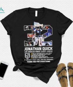 Jonathan Duck Los Angeles Kings 2007 2023 thank you for everything signature shirt
