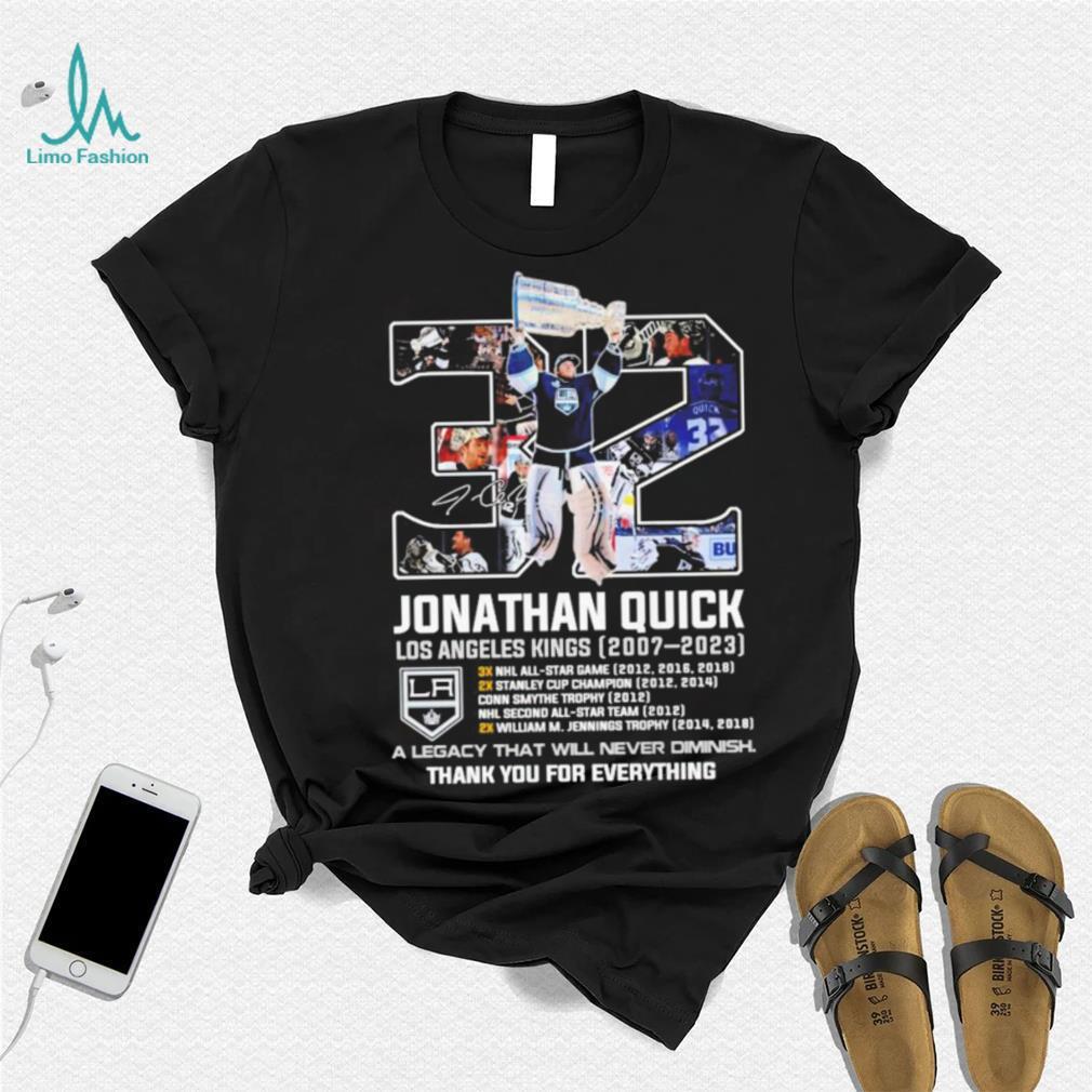 Jonathan Duck Los Angeles Kings 2007 2023 thank you for everything signature shirt Jonathan Duck Los Angeles Kings 2007 2023 thank you for everything signature shirt