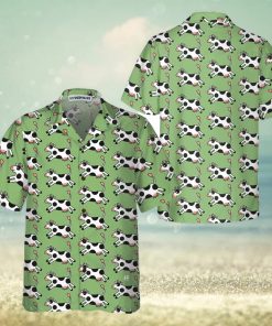 Jumping Cow Hawaiian Shirt, Cow Shirt For Men & Women, Funny Cow Print Shirt