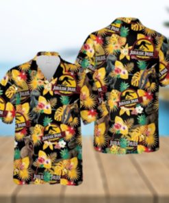 Jurassic Park Tropical Hawaii Beach Pineapple Jurassic Park Hawaiian Shirt