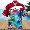 Lovely Stitch Disney Cartoon Graphics Red Hibiscus All Over Print Hawaiian Shirt