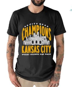 Kansas City of Champions where legends are made retro shirt