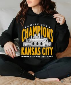 Kansas City of Champions where legends are made retro shirt