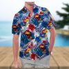 Los Angeles Dodgers America Flag Tropical Floral MLB Aloha Hawaiian Shirt