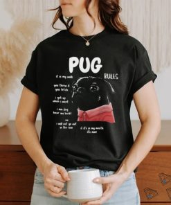 Kawaii Black Pug Dog Rules You Threw It You Fetch When I Want T Shirt