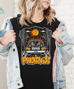 Kevin Durant and Devin Booker riding Phoenix Suns Playoffs shirt