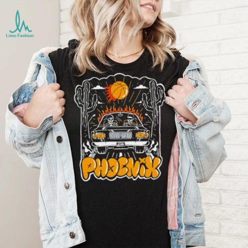 Kevin Durant and Devin Booker riding Phoenix Suns Playoffs shirt