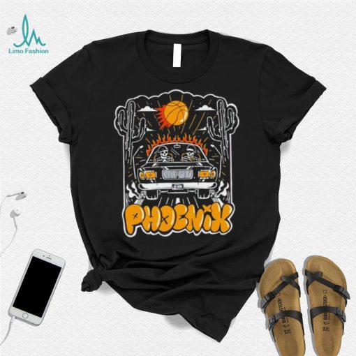 Kevin Durant and Devin Booker riding Phoenix Suns Playoffs shirt
